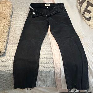 Agolde Black Straight‑Leg Women's Jeans